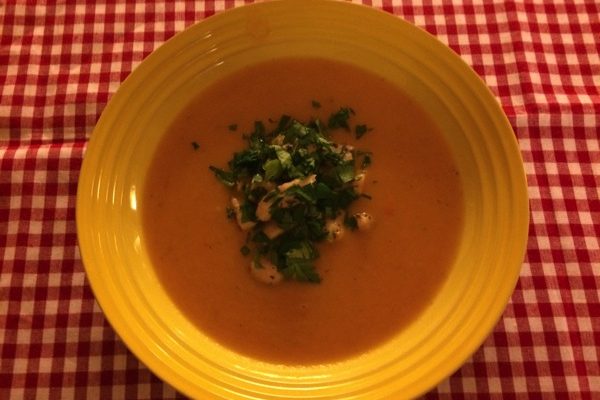 Spicy gulrotsuppe