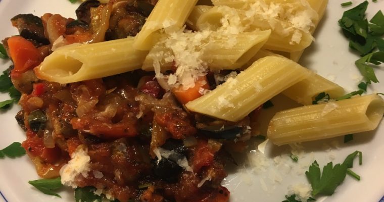 Caponata/ Auberginestuing  – vegetarrett fra Sicilia